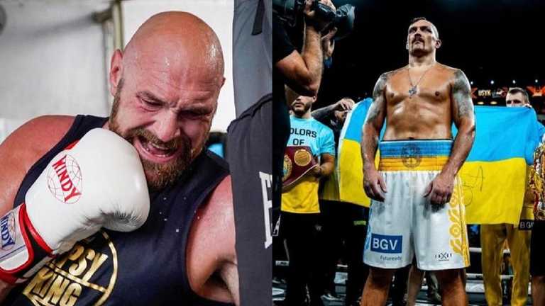 Ф'юрі і Усик / Колаж Fightnews Ф'юрі і Усик / Колаж Fightnews