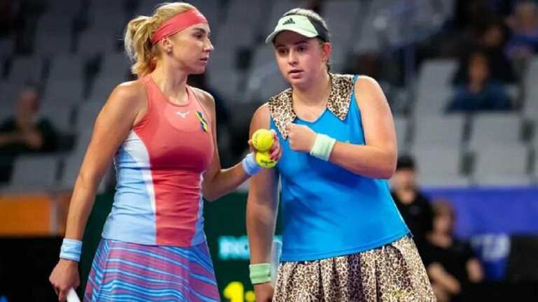 Людмила Кіченок та Альона Остапенко / Фото WTA Людмила Кіченок та Альона Остапенко / Фото WTA