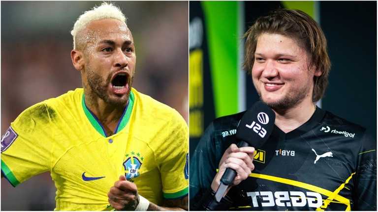 Неймар – Александр "s1mple" Костылев / Коллаж Спорт 24 Неймар – Александр "s1mple" Костылев / Коллаж Спорт 24