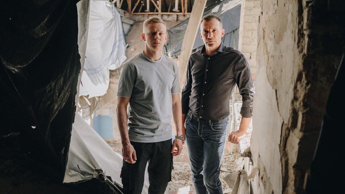 Александр Зинченко и Андрей Шевченко / фото UNITED24 Александр Зинченко и Андрей Шевченко / фото UNITED24