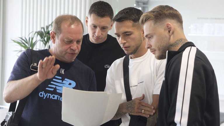Гравці Динамо на медобстеженні / фото Динамо Гравці Динамо на медобстеженні / фото Динамо