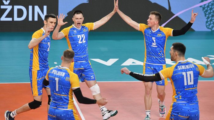 Сборная Украины по волейболу выиграла групповой раунд Золотой лиги Европы, уничтожив Северную Македонию