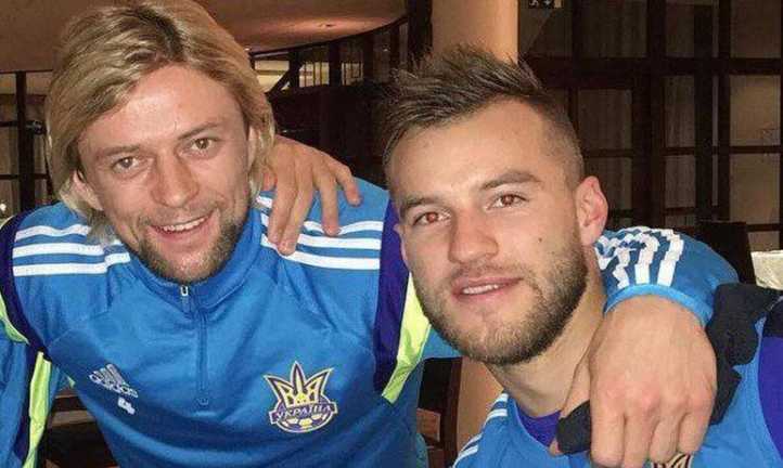 Андрей Ярмоленко с Анатолием Тимощуком / фото из открытых источников Андрей Ярмоленко с Анатолием Тимощуком / фото из открытых источников