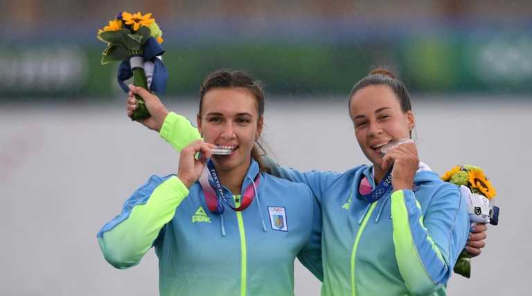 Українські олімпійські призерки Анастасія Четверікова та Людмила Лузан / фото НОК України Українські олімпійські призерки Анастасія Четверікова та Людмила Лузан / фото НОК України