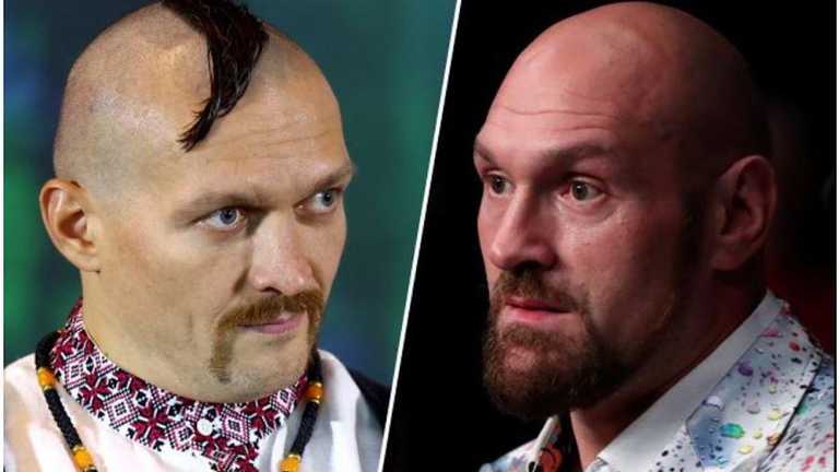 Усик та Ф'юрі / фото з відкритих джерел Усик та Ф'юрі / фото з відкритих джерел