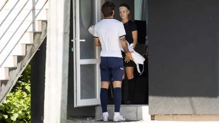 Вадим Червак і Софія Причина / Фото ФК Металіст 1925 Вадим Червак і Софія Причина / Фото ФК Металіст 1925