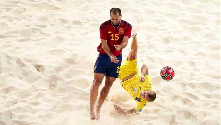 Україна розібралася з Іспанією у відборі на ЧС з пляжного футболу  / фото Асоціації пляжного футболу України