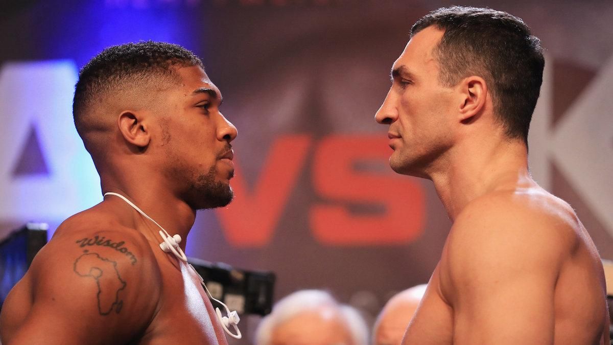 Джошуа та Кличко перед дуеллю у 2017-му / фото з відкритих джерел