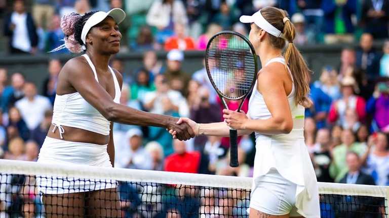 Вінус Вільямс і Еліна Світоліна / Фото Wimbledon Вінус Вільямс і Еліна Світоліна / Фото Wimbledon