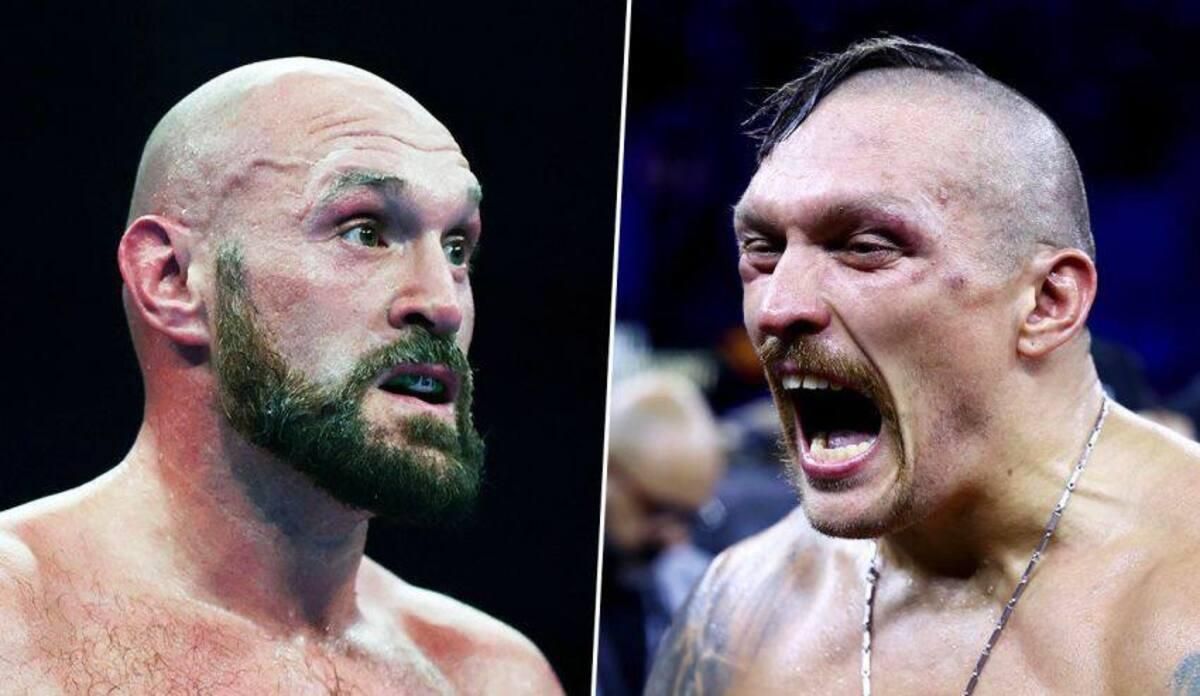 Олександр Усик і Тайсон Ф'юрі / колаж з відкритих джерел