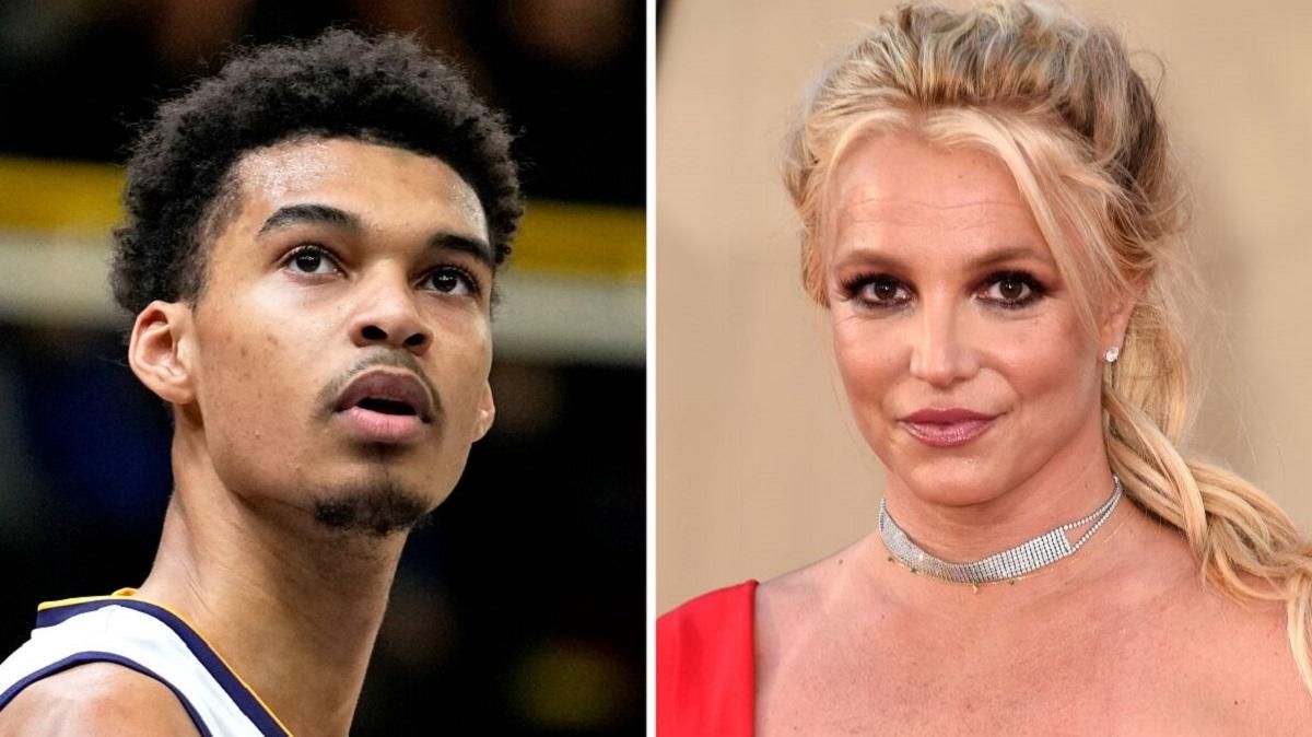 Виктор Вембаньяма и Бритни Спирс / Коллаж Los Angeles Times Виктор Вембаньяма и Бритни Спирс / Коллаж Los Angeles Times