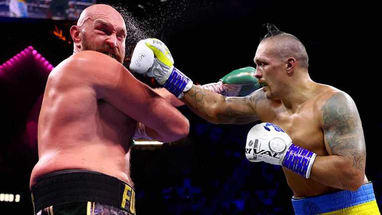 Ф'юрі та Усик / фото з відкритих джерел