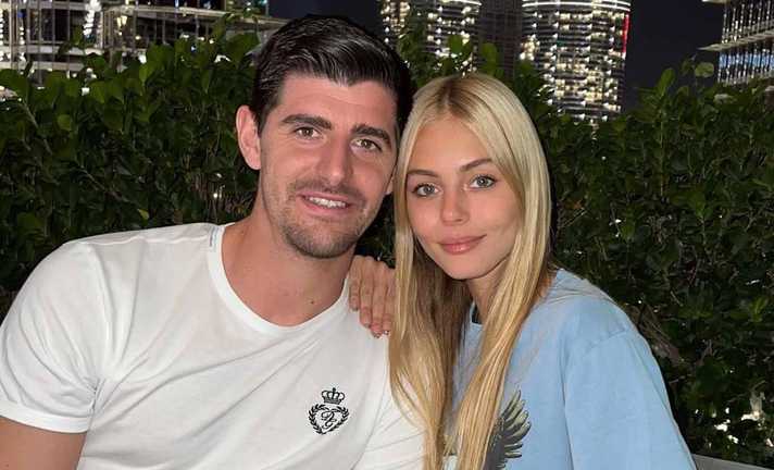 Тибо Куртуа с женой Мишель Герциг / фото из открытых источников