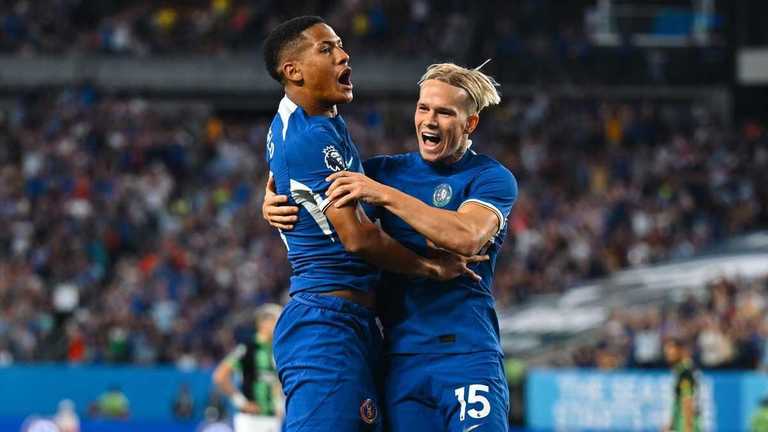 Михайло Мудрик святкує дебютний гол за Челсі / фото Челсі Михайло Мудрик святкує дебютний гол за Челсі / фото Челсі