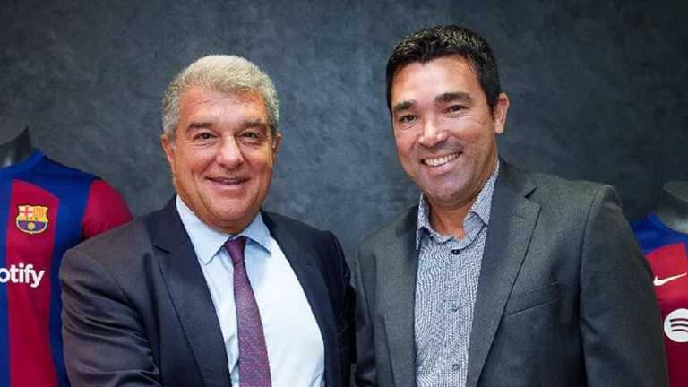 Жоан Лапорта и Деку / Фото ФК Барселона Жоан Лапорта и Деку / Фото ФК Барселона