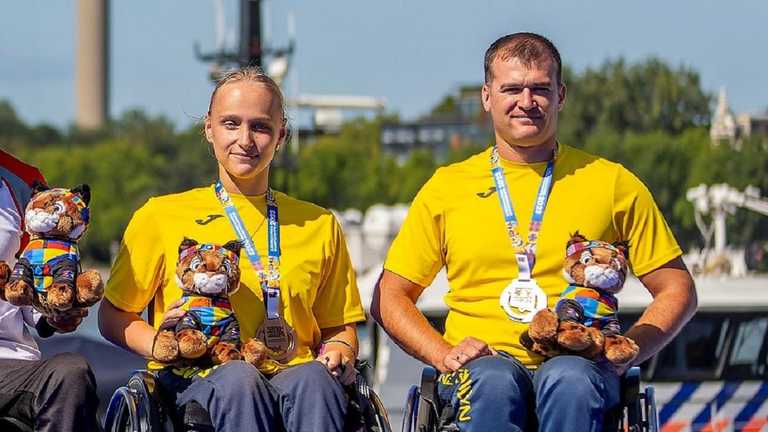 Анна-Виктория Шевченко и Руслан Цымбалюк / Фото European Para Championships 2023