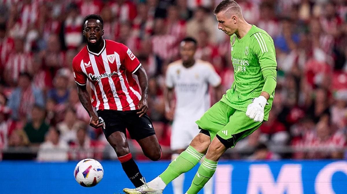 Андрій Лунін захищає ворота Реала / Фото зі соцмереж