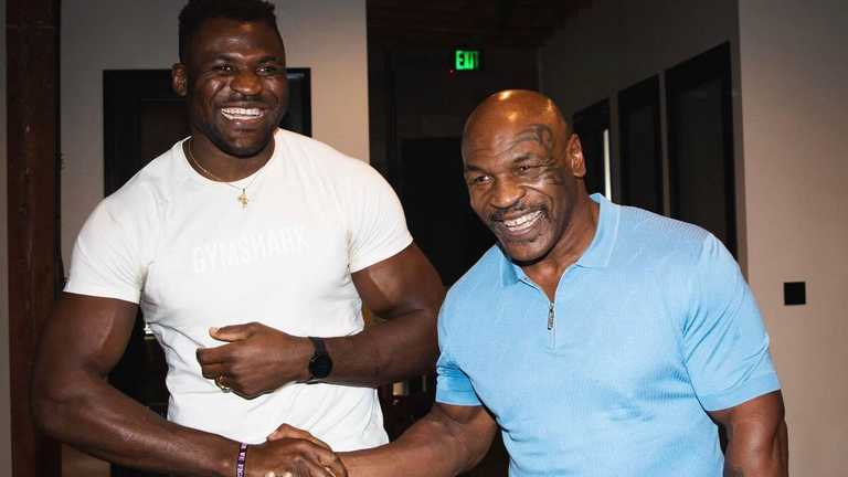 Френсіс Нгпнну та Майк Тайсон / фото з відкритих джерел Френсіс Нгпнну та Майк Тайсон / фото з відкритих джерел