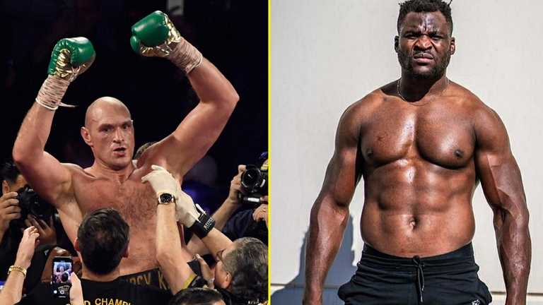 Тайсон Ф'юрі та Френсіс Нганну / Колаж TalkSport Тайсон Ф'юрі та Френсіс Нганну / Колаж TalkSport