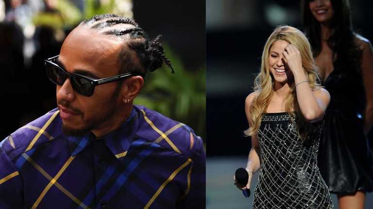 Хемилтон и Шакира / Колаж Mundo Deportivo Хемилтон и Шакира / Колаж Mundo Deportivo
