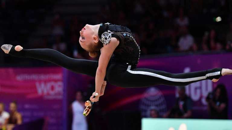 Вікторія Онопрієнко виграла бронзу на ЧС з художньої гімнастики / фото FIG Вікторія Онопрієнко виграла бронзу на ЧС з художньої гімнастики / фото FIG
