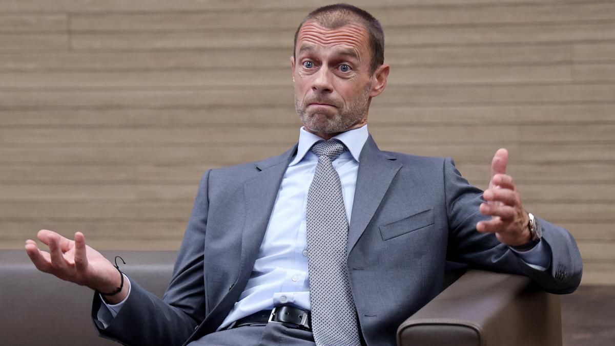 Президент УЄФА Чеферін / фото з відкритих джерел Президент УЄФА Чеферін / фото з відкритих джерел