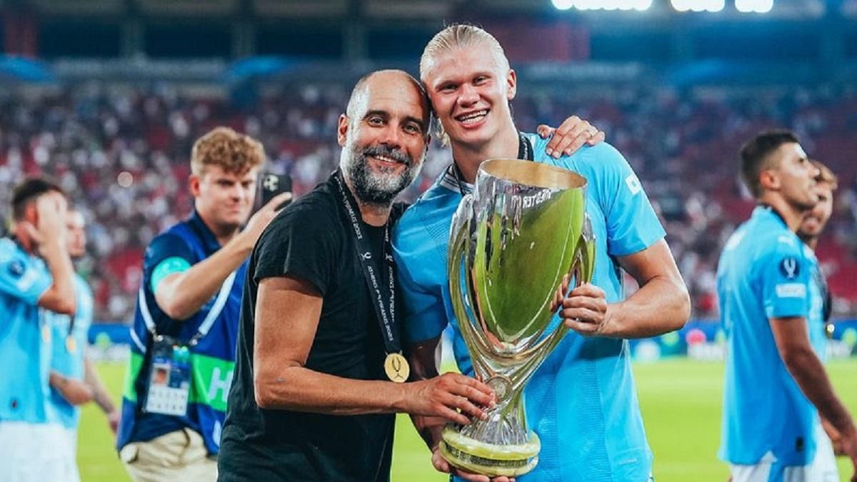 Хосеп Гвардиола и Эрлинг Холанд / Фото Twitter