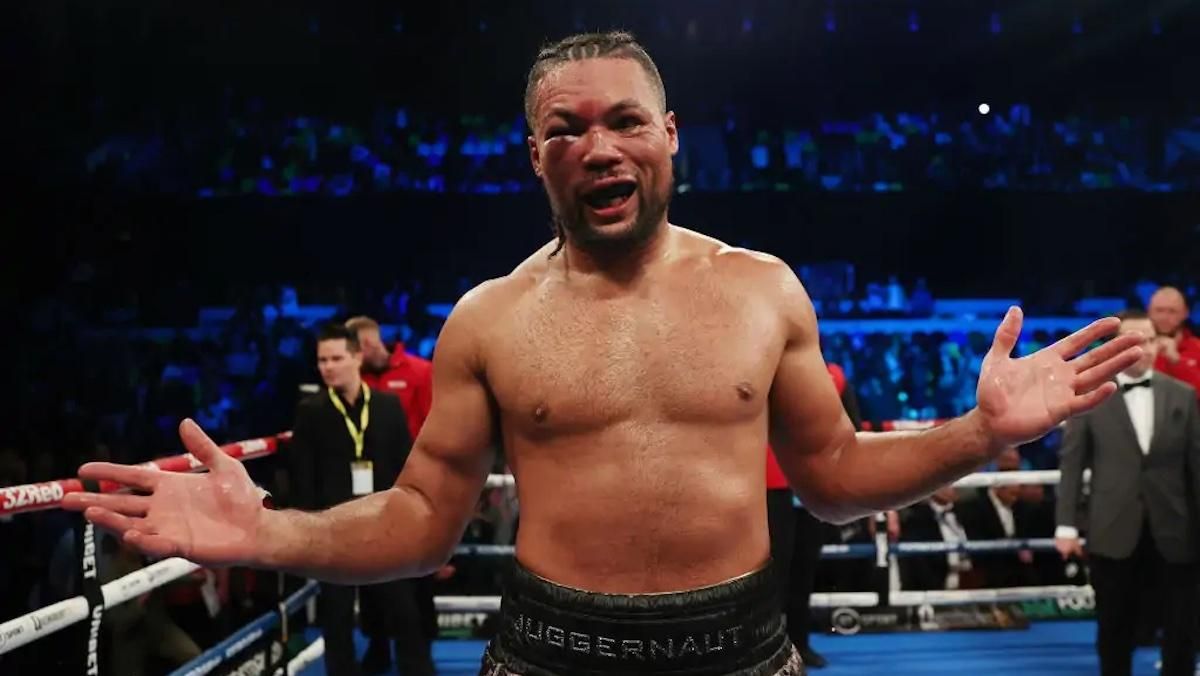 Джо Джойс після бою з Чжилеєм / фото з соцмереж