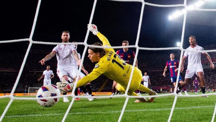Розпач Рамоса у відеоогляді матчу Барселона – Севілья – 1:0