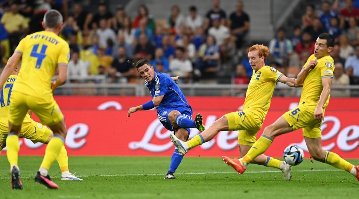 Україна поступилася Італії / Фото Twitter Італійської федерації футболу Україна поступилася Італії / Фото Twitter Італійської федерації футболу