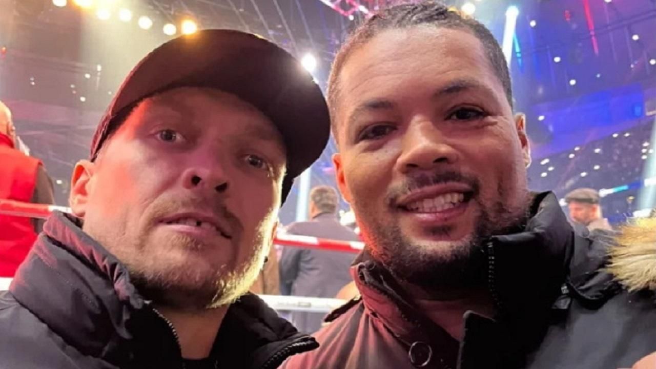 Олександр Усик та Джо Джойс / Фото із соцмереж