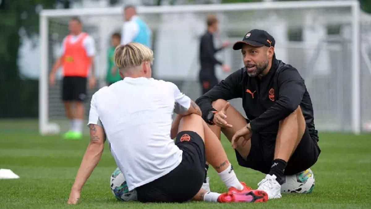 Мудрик та Йовічевіч на тренуванні Шахтаря / фото Шахтар