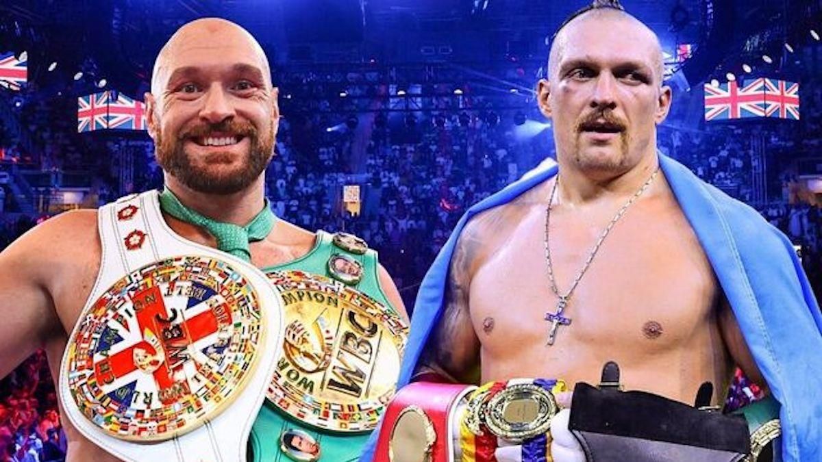 Ф'юрі та Усик / фото з відкритих джерел