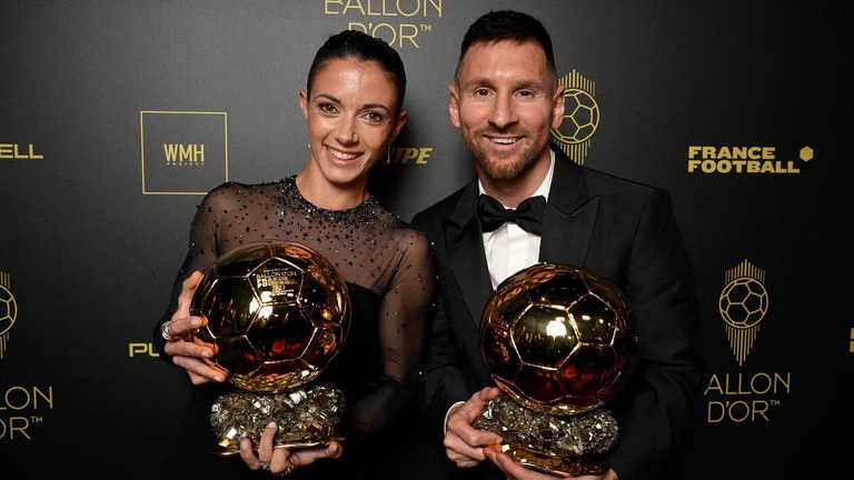 Ліонель Мессі та Айтана Бонматті – володарі "Золотих м'ячів-2023" / Фото Ballon d'Or в соцмережі Х