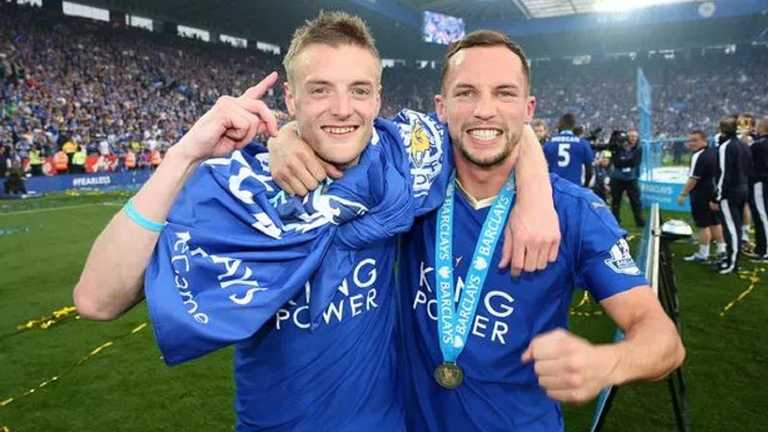 Джеймі Варді та Денні Дрінквотер / Фото ФК Лестер Джеймі Варді та Денні Дрінквотер / Фото ФК Лестер