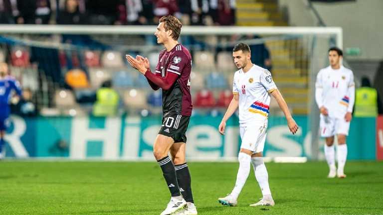 Латвия – Армения – 2:0 / Фото Futbola federācija