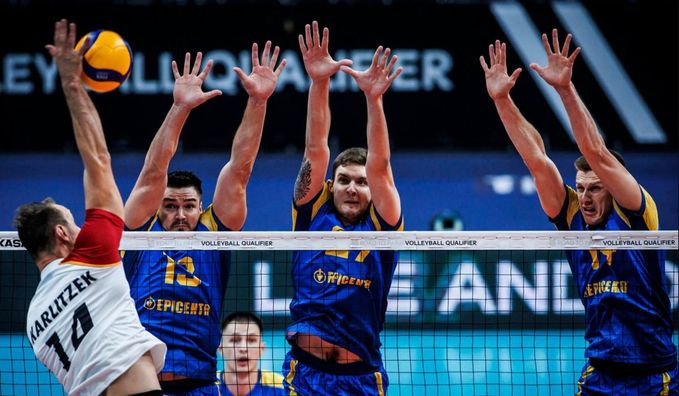 Сборная Украины по волейболу проиграла Германии и упустила шанс попасть на Олимпиаду-2024 из отборочного турнира
