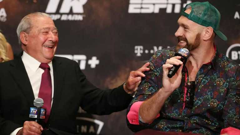 Боб Арум і Тайсон Ф'юрі / Фото Las Vegas Review-Journal Боб Арум і Тайсон Ф'юрі / Фото Las Vegas Review-Journal