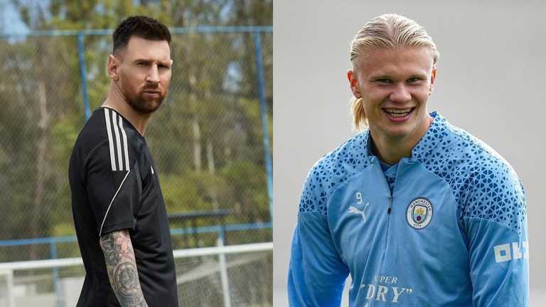 Мессі та Холанд / фото з соцмереж футболістів Мессі та Холанд / фото з соцмереж футболістів