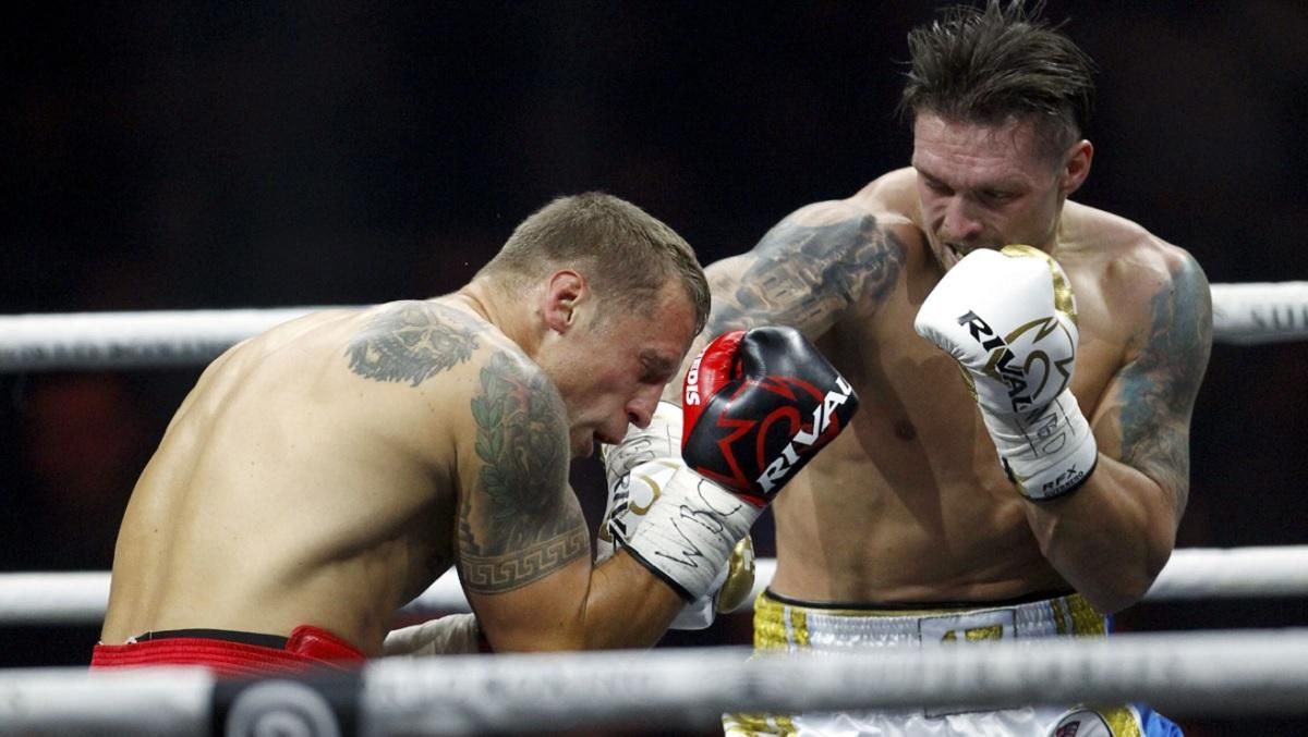 Усик атакує Брієдіса (2018) / Фото Rex