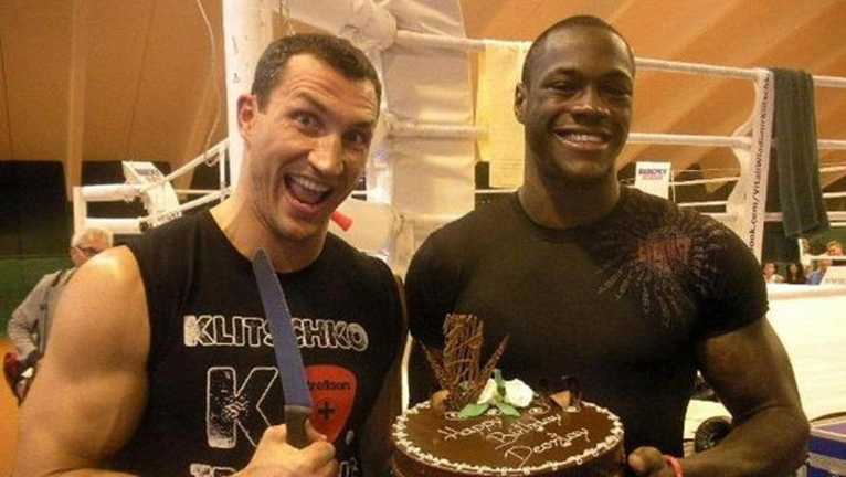 Владимир Кличко и Деонтей Вайлдер / Фото из соцсетей Владимир Кличко и Деонтей Вайлдер / Фото из соцсетей