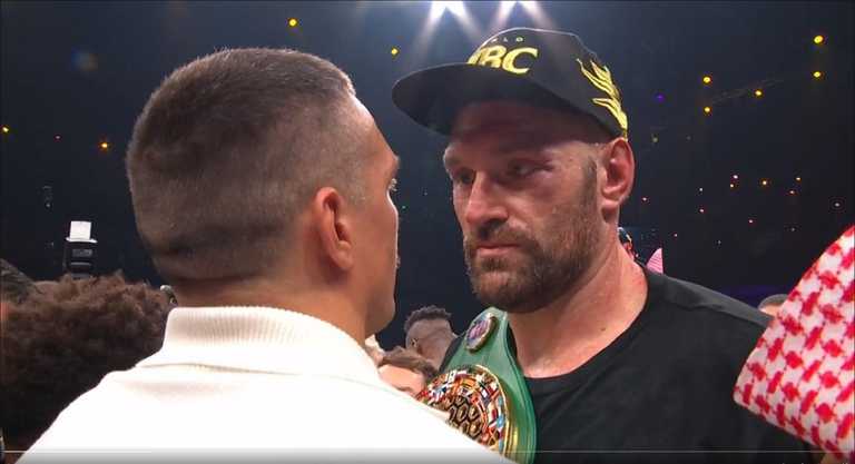 Усик – Фьюри / Скриншот трансляции Усик – Фьюри / Скриншот трансляции