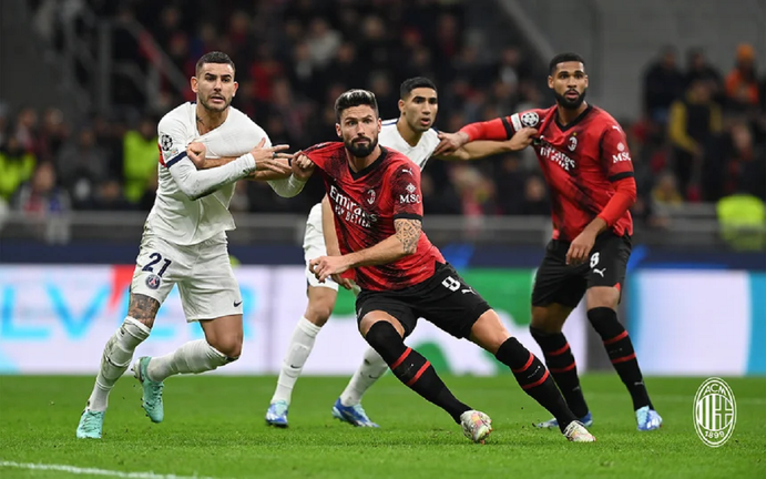 Переможний гол Олів'є Жиру / скриншот із трансляції Megogo Переможний гол Олів'є Жиру / скриншот із трансляції Megogo