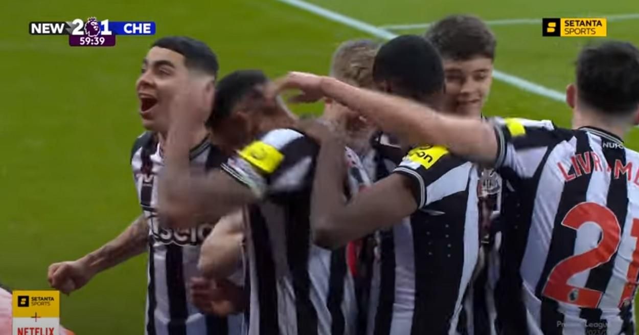 Нюкасл розгромив Челсі / Скріншот з трансляції