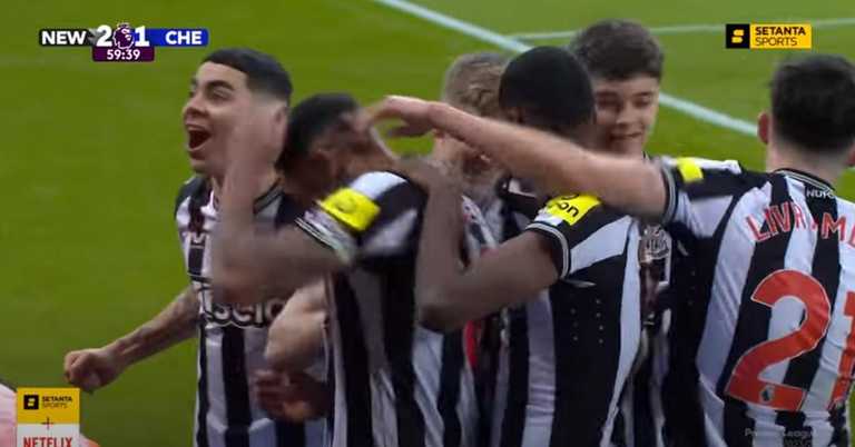 Нюкасл розгромив Челсі / Скріншот з трансляції Нюкасл розгромив Челсі / Скріншот з трансляції