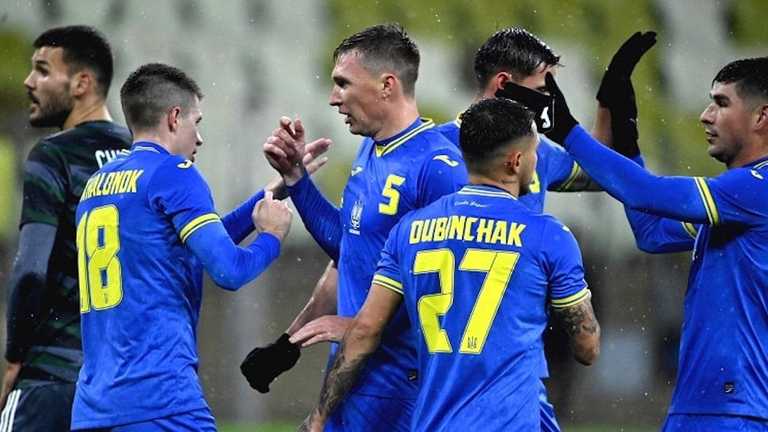 Украина в матче с Лехией / фото П. Кубанов Украина в матче с Лехией / фото П. Кубанов