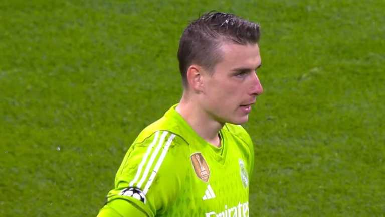 Андрей Лунин / Скриншот трансляции Андрей Лунин / Скриншот трансляции