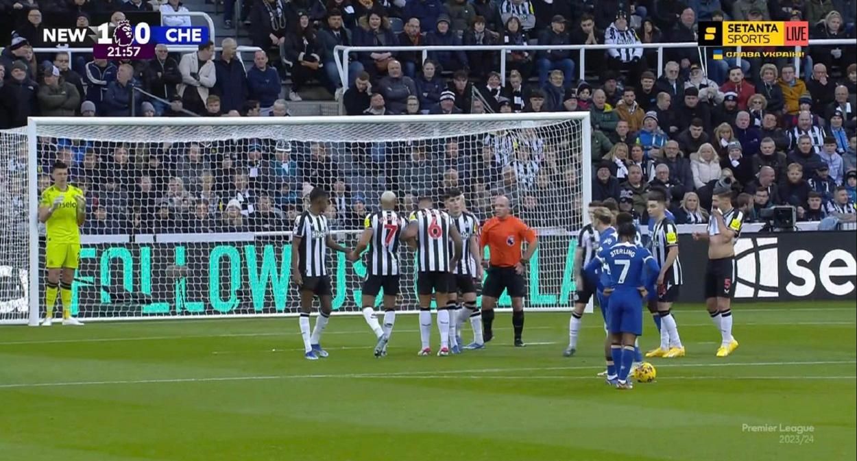 Челсі поступився Ньюкаслу / Скріншот з трансляції