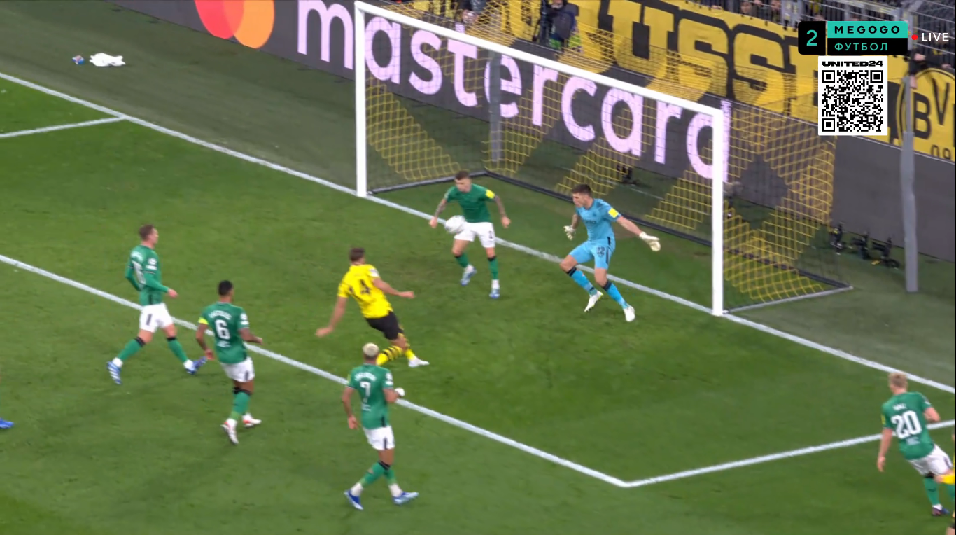 Гол Нікласа Фуллькруга / скриншот із трансляції Megogo