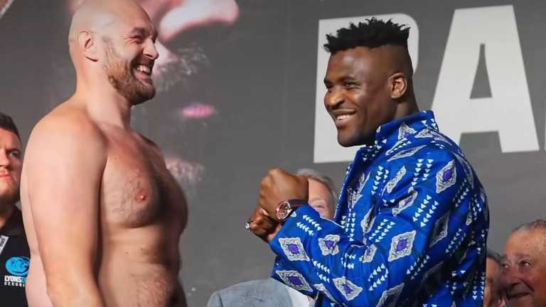 Фьюри - Нганну / скриншот видео из Instagram Фрэнсиса Нганну Фьюри - Нганну / скриншот видео из Instagram Фрэнсиса Нганну